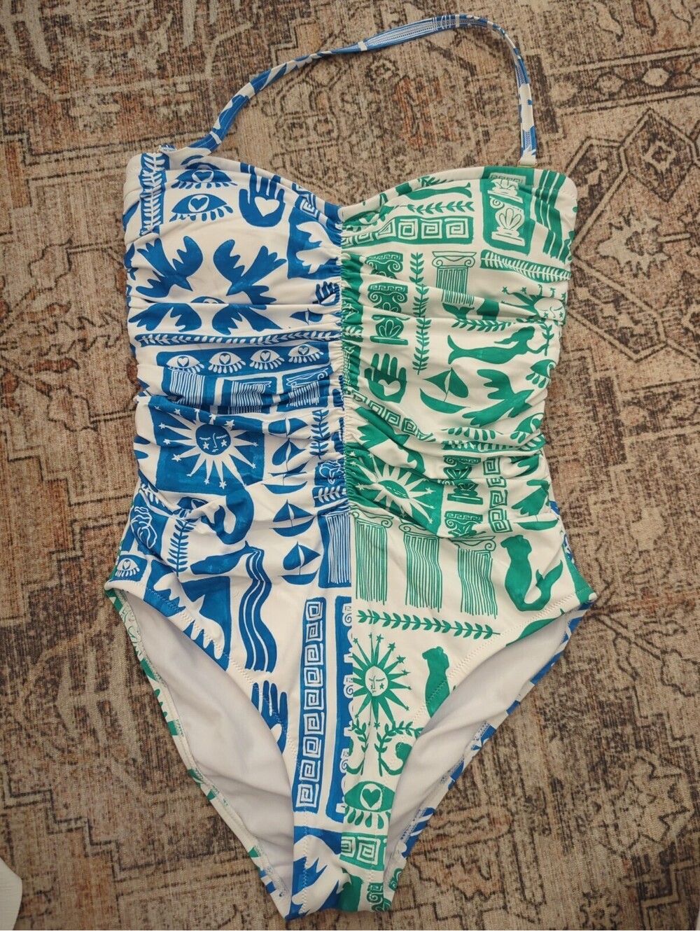 Johnny Was Acantha Celestial  One Piece Tanksuit Swimsuit Small Nwot